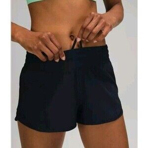 Lululemon Hotty-Hot High Rise Shorts 2.5" Size 6 True Navy W7AYYR Lined